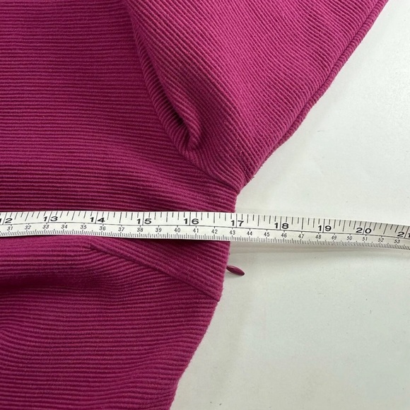 Boden Zoe Berry Pink Ribbed Dress Size 6 3/4 Sleeves Stretchy - Picture 5 of 8